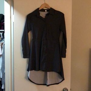 Button down mini dress